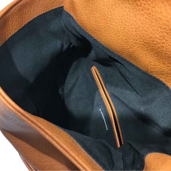 ANTHROPOLOGIE Brown Crossbody Clutch Faux Leather Bag - Picture 5 of 12